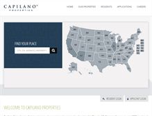 Tablet Screenshot of capilanoproperties.com